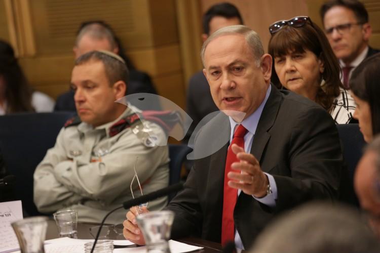 Prime Minister Netanyahu at the State Control Committee