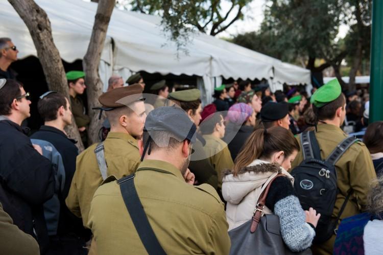 Funeral of terror victim Yael Yekutiel, 9.1.17