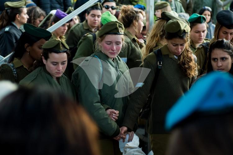 Funeral of terror victim Yael Yekutiel, 9.1.17