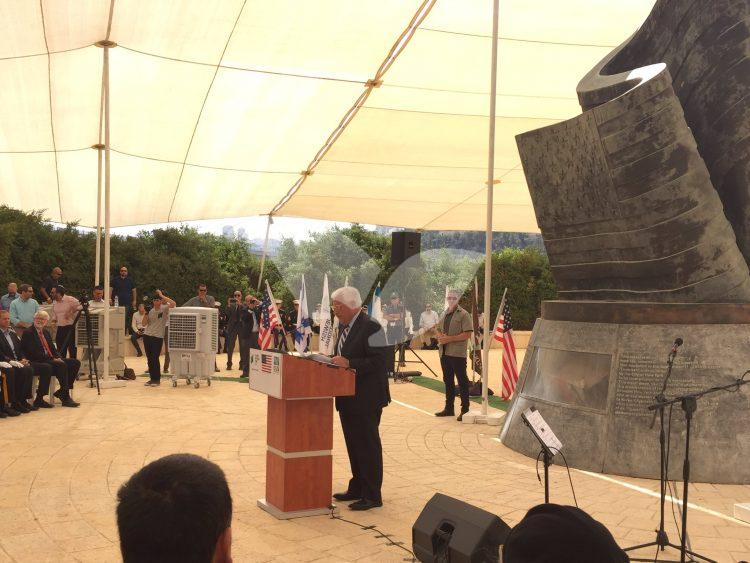 Ambassador David Friedman speaks at 9/11 ceremony in Jerusalem
