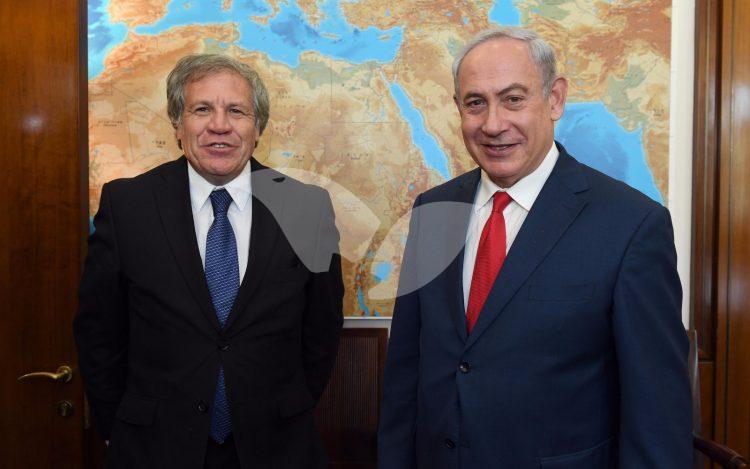 Prime Minister Binyamin Netanyahu with OAS Secretary General Luis Almagro