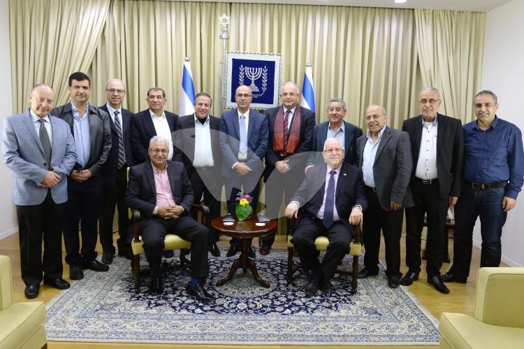 President Rivlin meets Arab mayors and regional authority heads to discuss building procedures