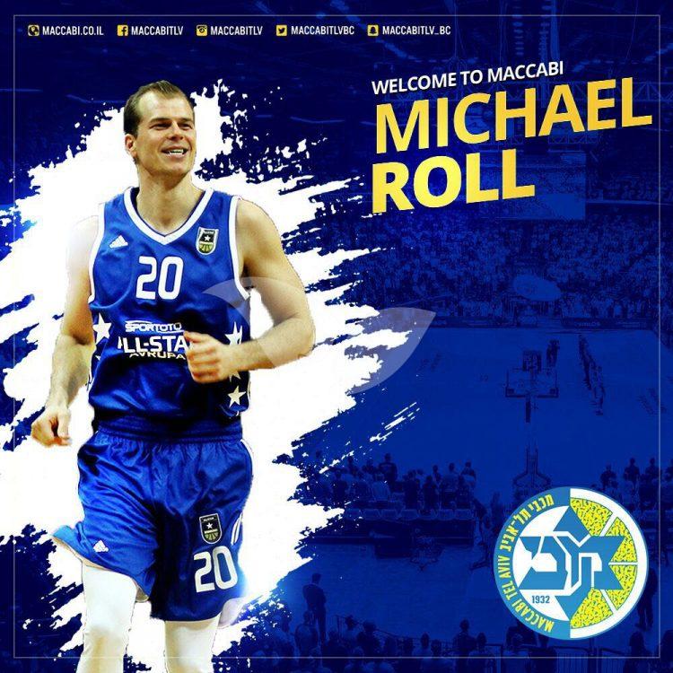 Maccabi Basketball Player Michael Roll
