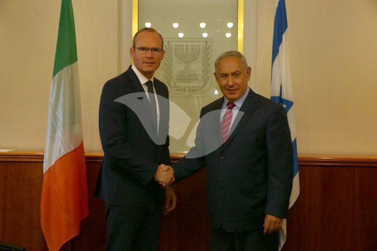PM Binyamin Netanyahu and Irish FM Simon Coveney