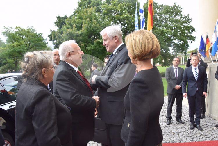 President Reuven (Ruby) Rivlin with Minister-President of Bavaria, Horst Seehofer
