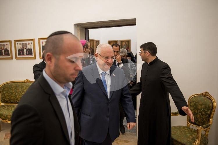 President Reuven Rivlin at the Greek Orthodox Church of Jerusalem 19.4.2017