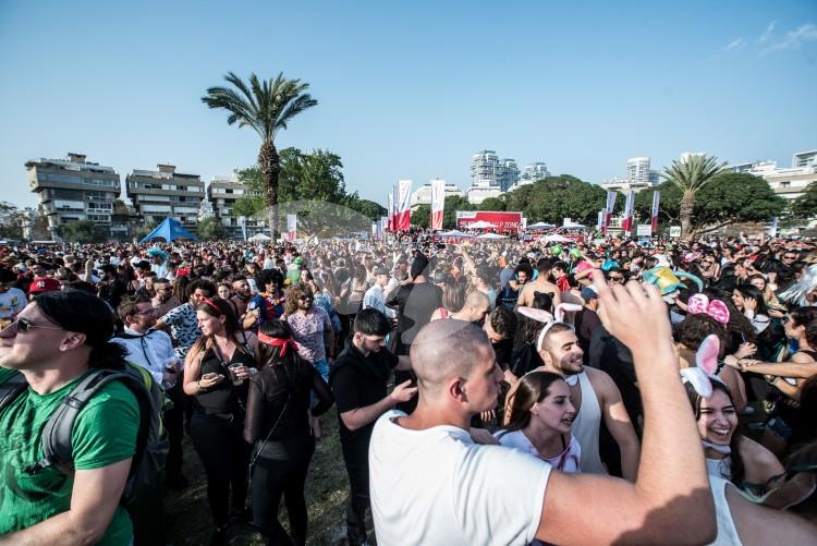 Tel Aviv Purim Rave Street Party 2017.