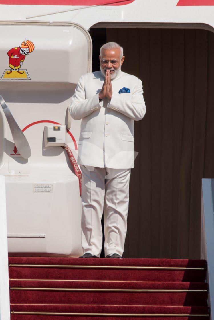 Welcoming ceremony for Indian Prime Minister Narendra Modi