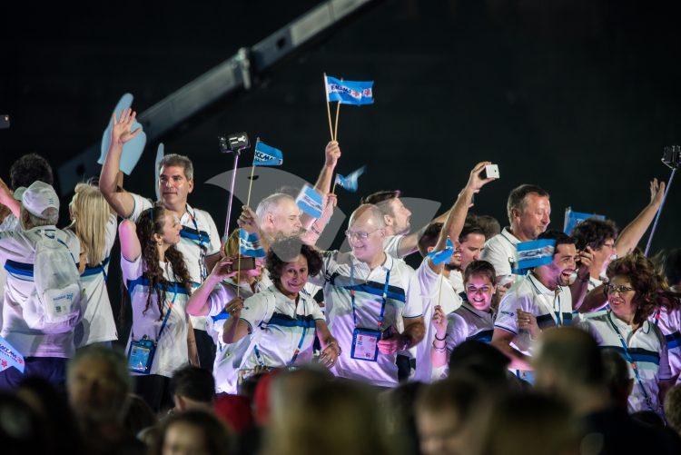 The opening ceremony of the Maccabiah Games