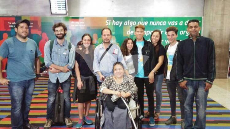 Venezuelan Immigrants Before Boarding for Israel