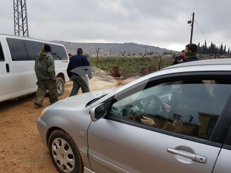 IDF Roadblocks at the Entry to Amona