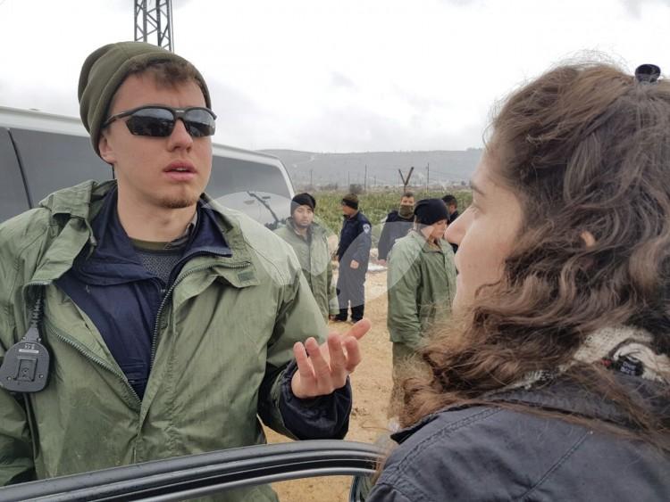 IDF Roadblocks at the Entry to Amona