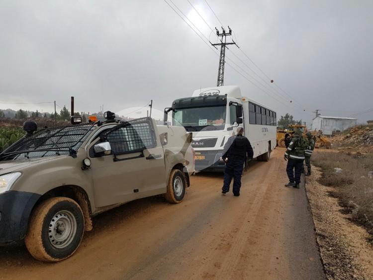 IDF Roadblocks at the Entry to Amona