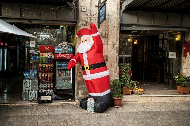 Preparations for Christmas in the Old City of Jerusalem