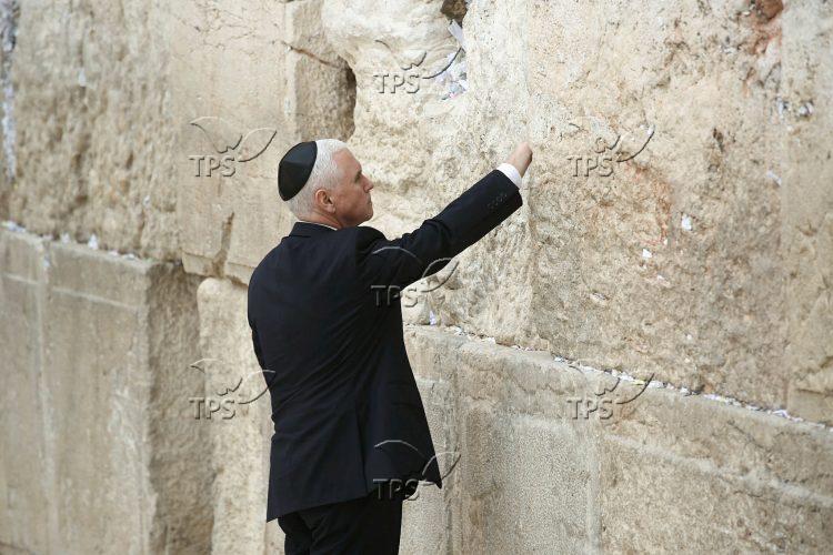 Mike Pence at the Western Wall