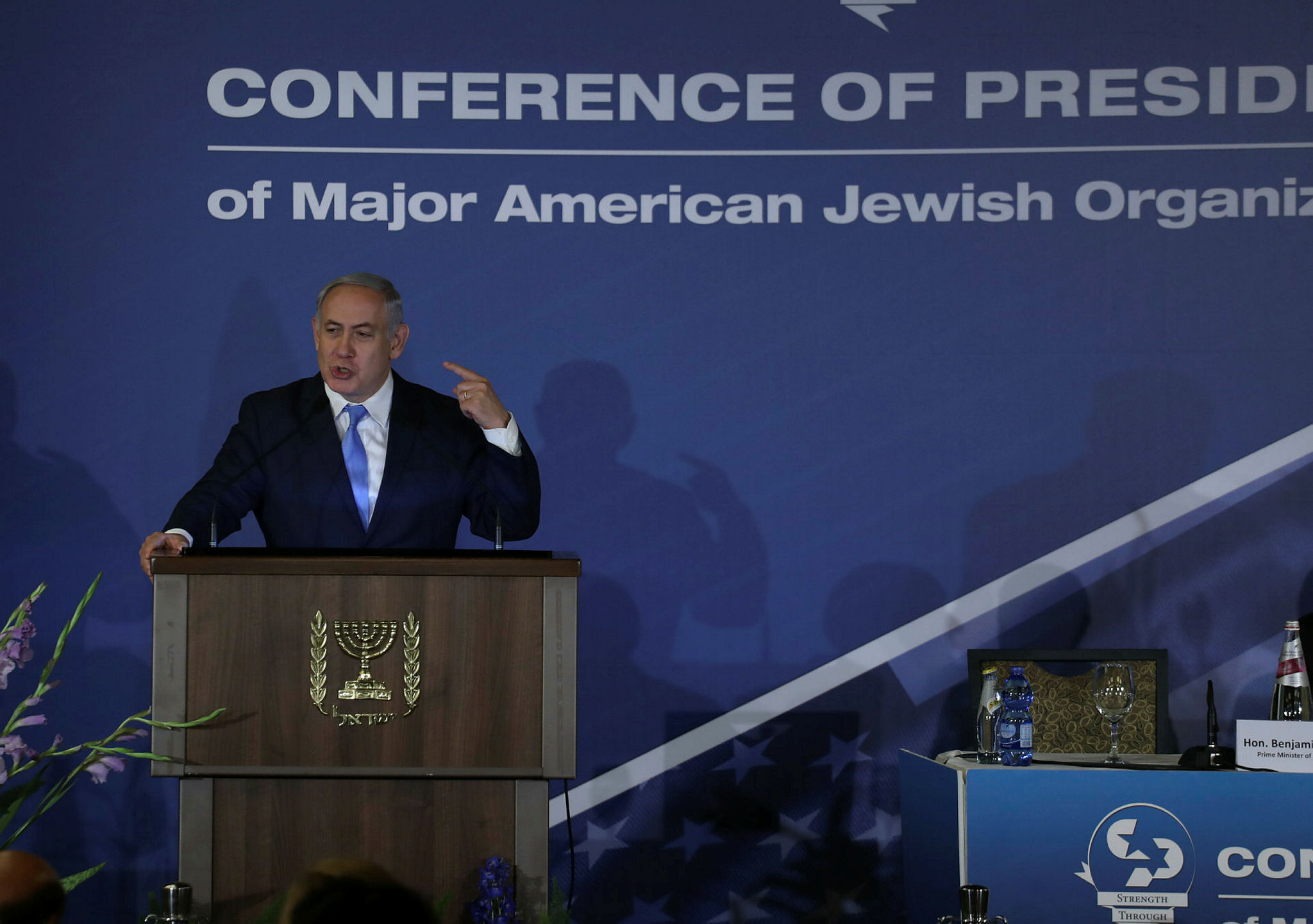 PM Benjamin Netanyahu at the Conference of Presidents