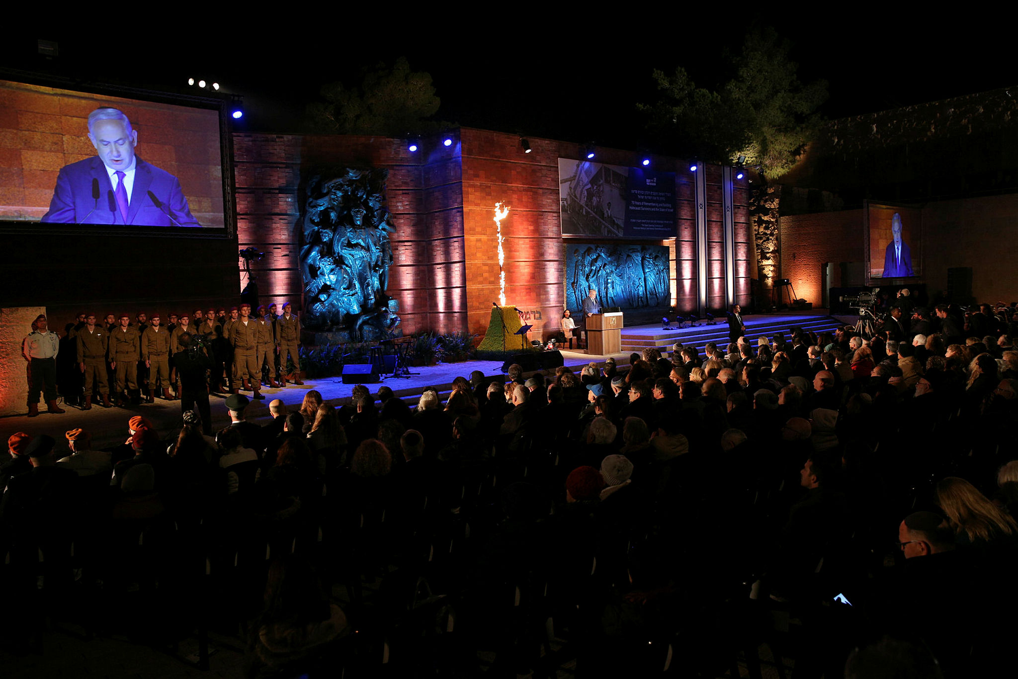 The Holocaust Memorial Day Ceremony in Yad Vashem