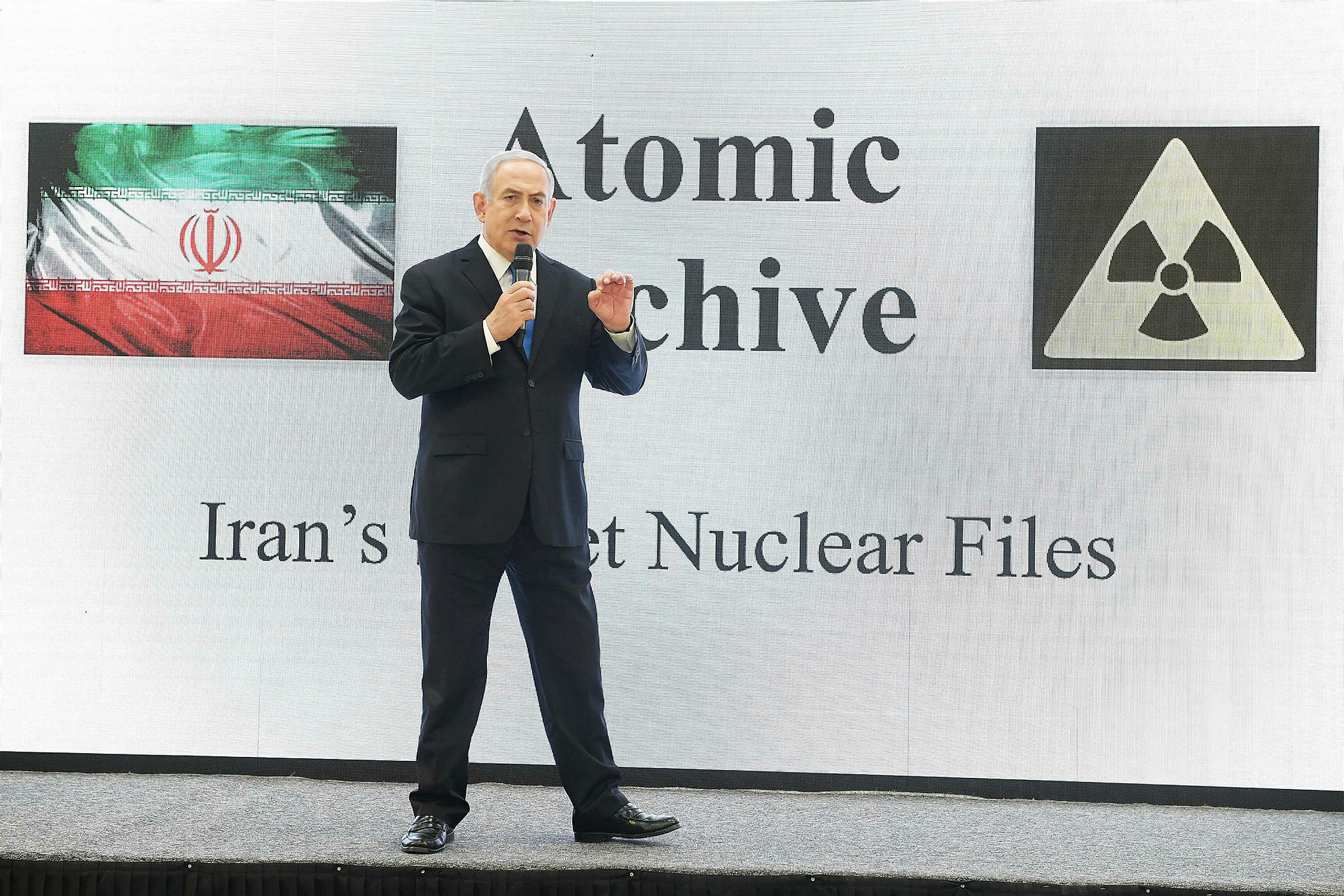 Netanyahu at a Press Conference on the Iranian Nuclear Program