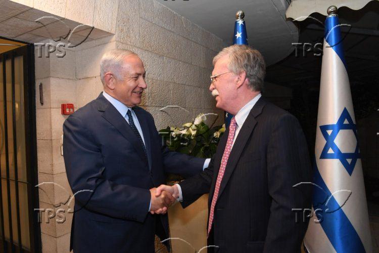 Prime Minister Binyamin Netanyahu with National Security Advisor John Bolton