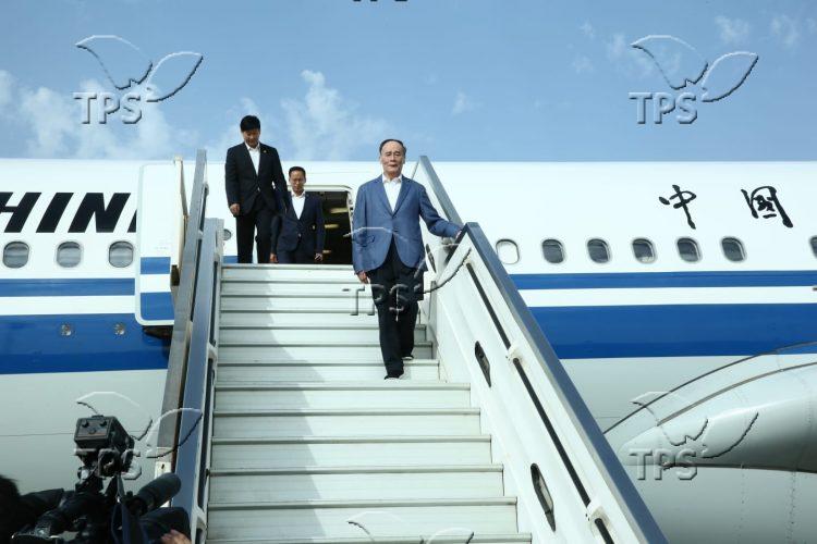 Chinese VP Wang Qishan lands in Israel