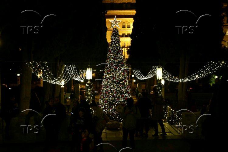 The city of Jerusalem prepares for Christmas