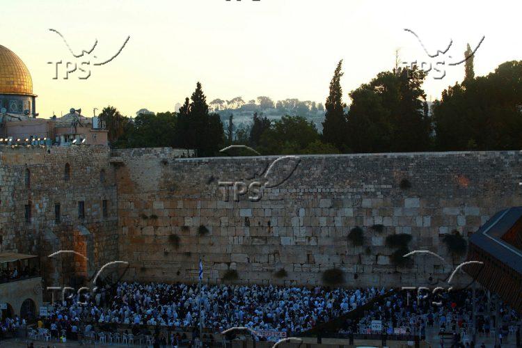 Selichot Prayers near the Western Wall in Jerusalem