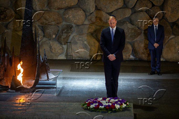 Prince William Visits Yad Vashem