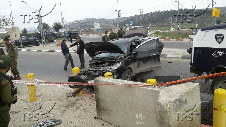 Car ramming terror attack at Samaria junction