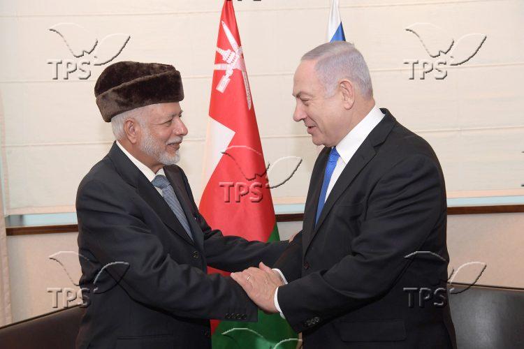 PM Netanyahu and Omani Minister Responsible for Foreign Affairs Yusuf bin Alawi