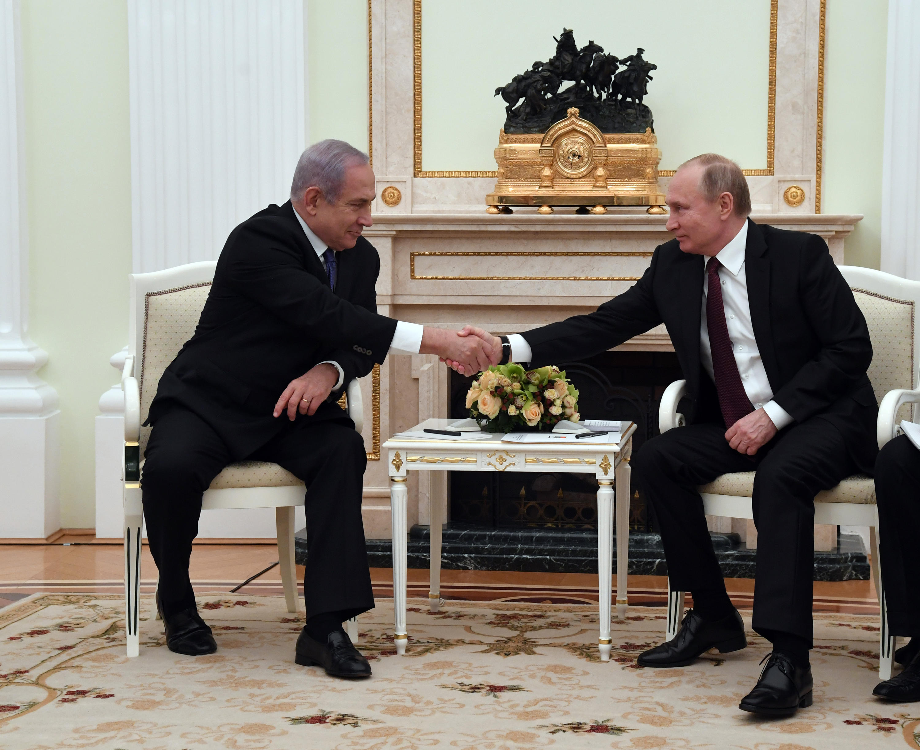 ראש הממשלה בנימין נתניהו נפגש עם נשיא רוסיה ולדימיר פוטין בקרמלין במוסקבה. צילום חיים צח לעמ (3)