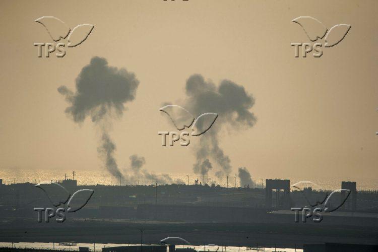 Israeli air force bombs in Gaza
