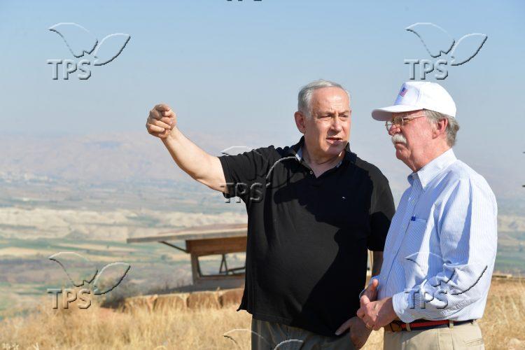 PM Netanyahu & USNSA John Bolton in the Jordan Valley
