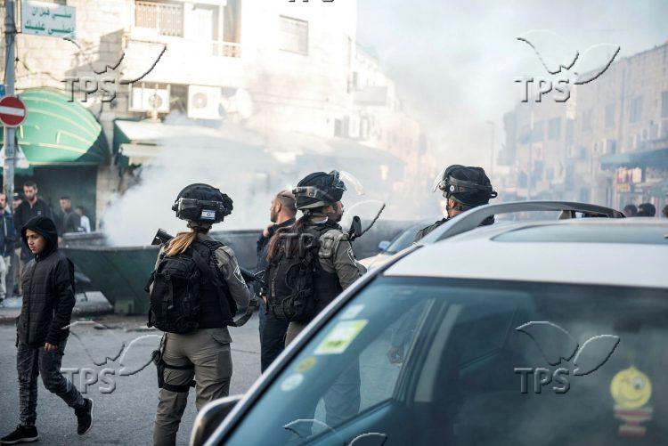 Clashes in Salah al Din Street in East Jerusalem