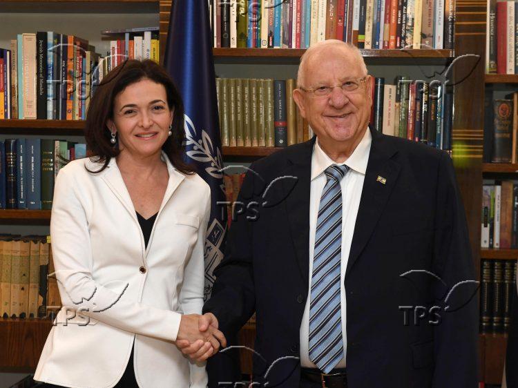 President Rivlin at meeting with Sheryl Sandberg III – 12 August 2019