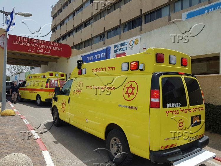 Ambulances at Hillel Yaffe Hospital