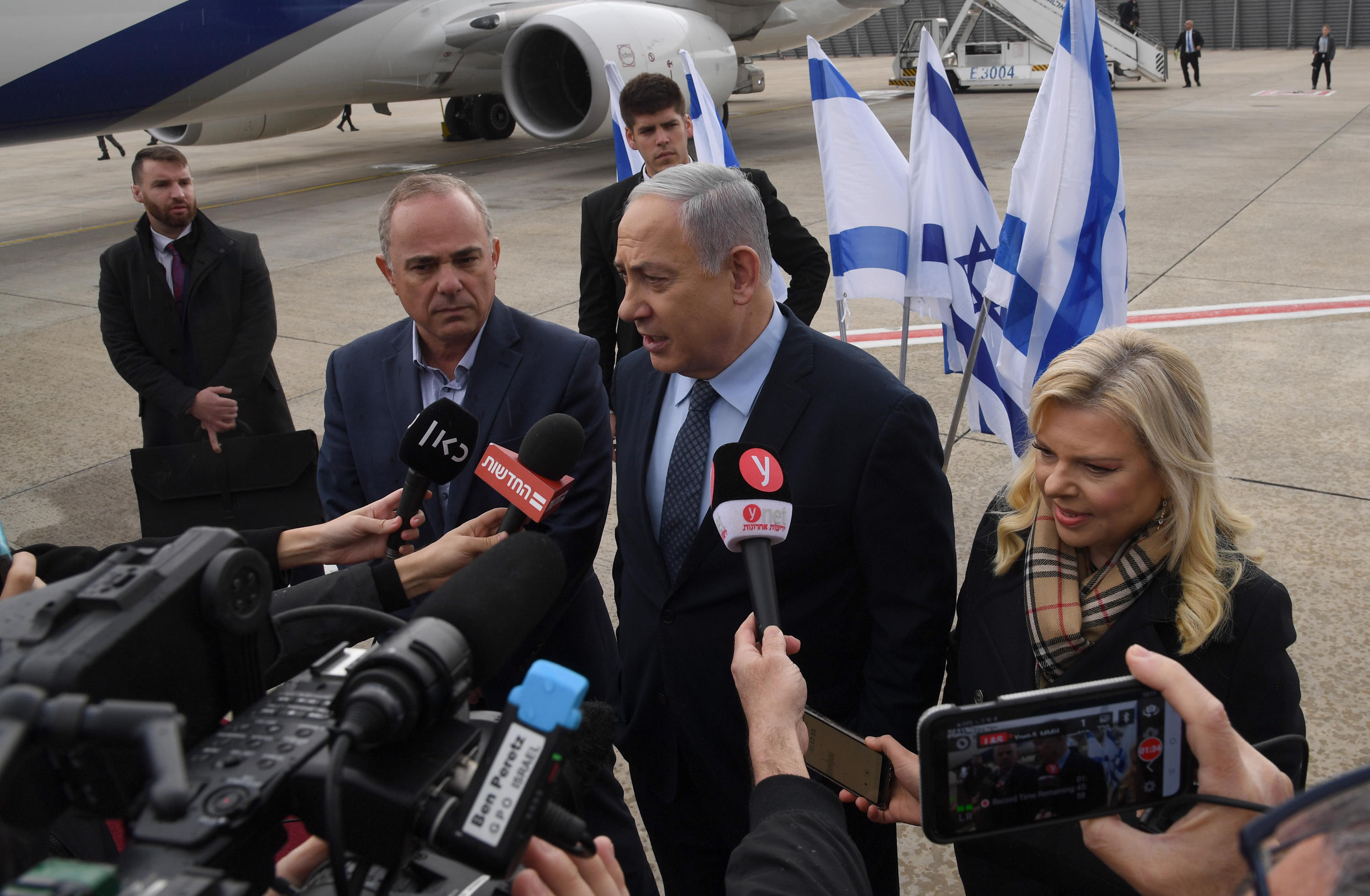 Netanyahu and Delegation Departing for Greece