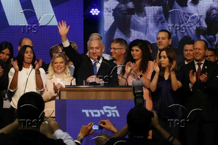 Likud party event on Election Night