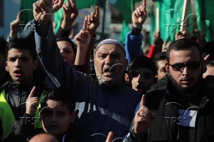 Rally in support of Hamas in Gaza Strip