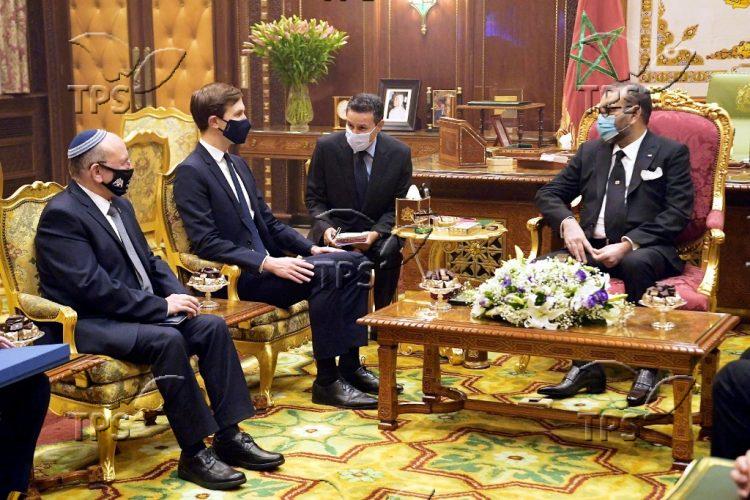 Meir Ben-Shabbat and Jared Kushner meet with King Mohammed VI of Morocco