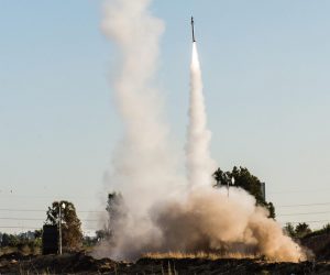 Iron Dome in action during Tzuk Eytan Operation