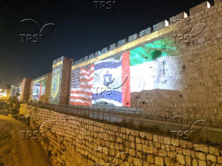 The walls of the old city on a day of signing a peace agreement