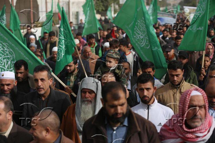 Hamas rally in Gaza Strip