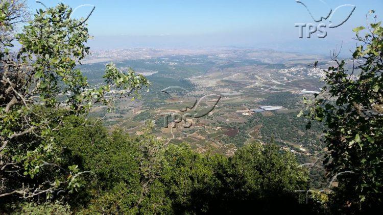 Panoramic landscape on the upper Galilee