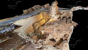 A 3D scan of the excavated area that was sampled for dating – courtesy zamani project university of cape town