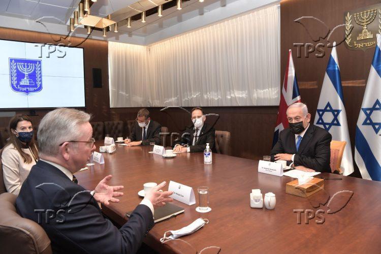 PM Netanyahu Meets with UK Cabinet Minister Michael Gove