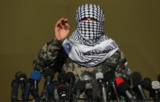 Hamas' military exercise in the Gaza Strip
