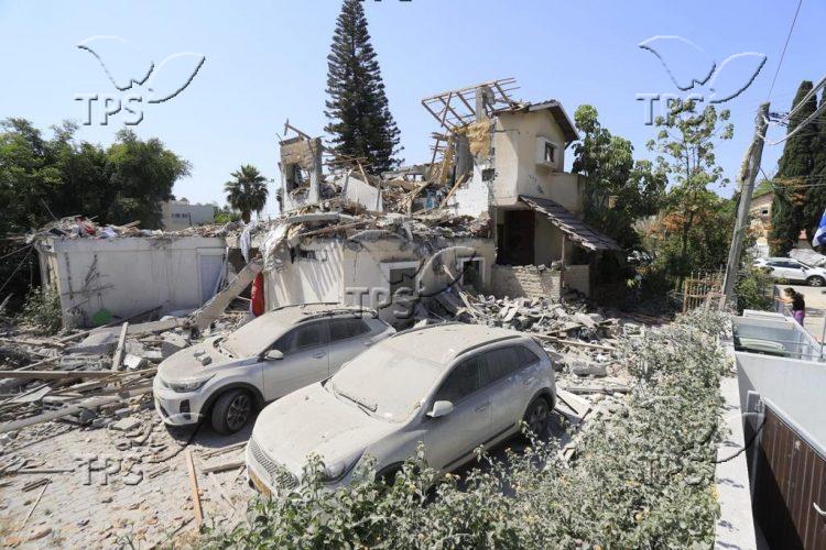 Rocket attack on the city of Yehud