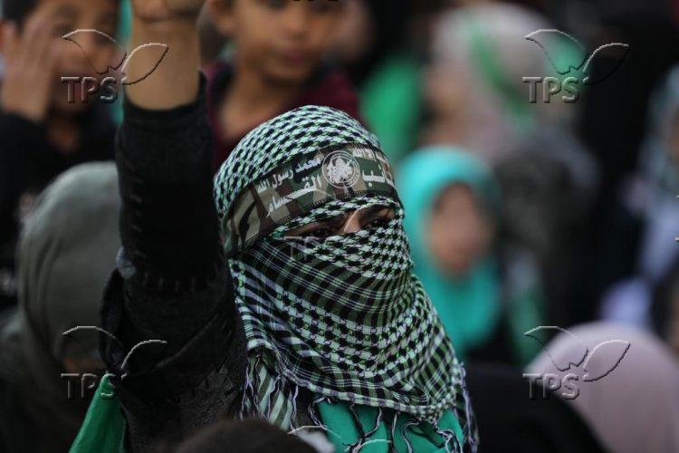Hamas rally in Gaza Strip