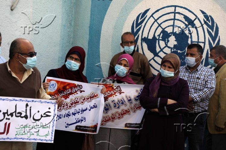 UNRWA employees’ protest in Gaza