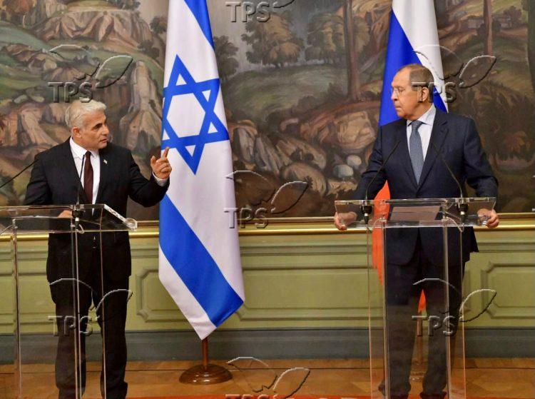 Israeli Foreign Minister Yair Lapid in a meeting with Russian Foreign Minister Sergey Lavrov 9.9.2021